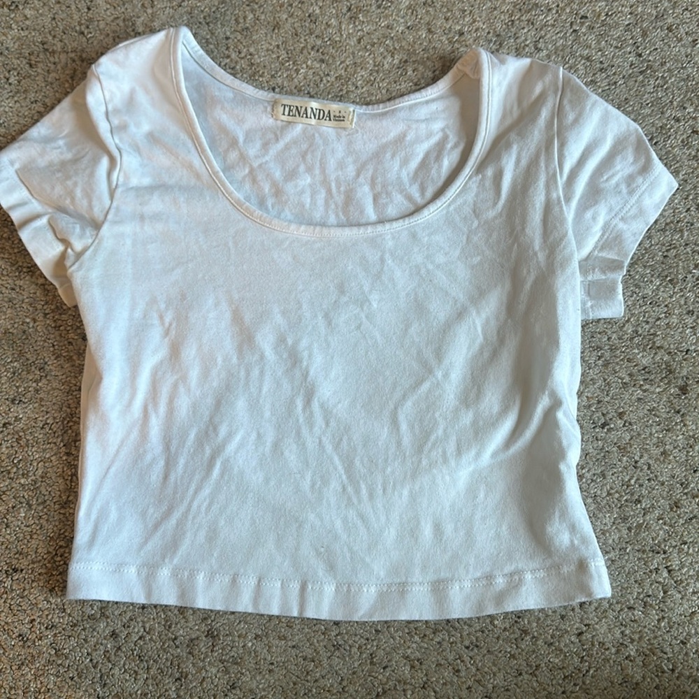 Tenanda white crop top